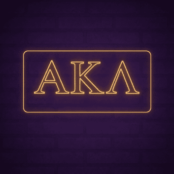 Alpha Kappa Lambda ΑΚΛ LED Neon Sign Celebrating Brotherhood and Character
