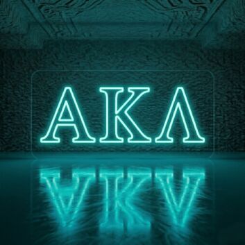 Alpha Kappa Lambda Outlined Serif LED Neon Sign