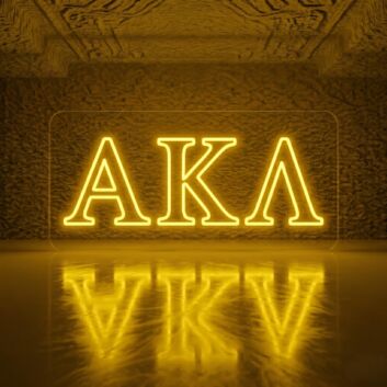 Alpha Kappa Lambda Outlined Serif LED Neon Sign