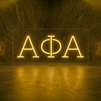 Alpha Phi Alpha ΑΦΑ LED Neon Sign Celebrating Brotherhood and Leadership