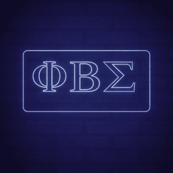 Phi Beta Sigma ΦΒΣ LED Neon Sign Celebrating Brotherhood and Service