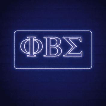 Phi Beta Sigma ΦΒΣ LED Neon Sign Celebrating Brotherhood and Service