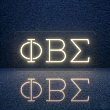 Phi Beta Sigma Single-Line LED Neon Sign