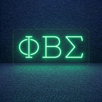 Phi Beta Sigma Single-Line LED Neon Sign