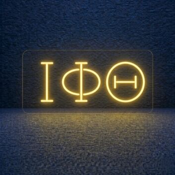 Iota Phi Theta ΙΦΘ LED Neon Sign Celebrating Brotherhood and Perseverance