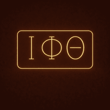 Iota Phi Theta ΙΦΘ LED Neon Sign Celebrating Brotherhood and Perseverance