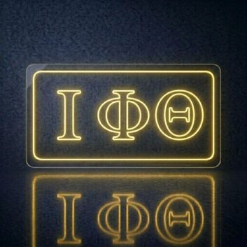 Iota Phi Theta ΙΦΘ LED Neon Sign Celebrating Brotherhood and Leadership