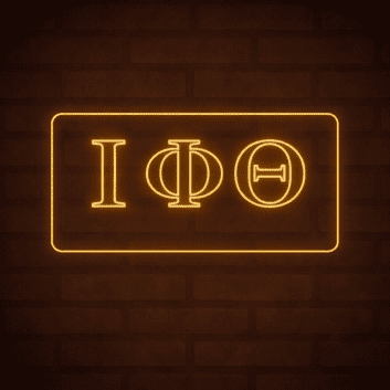 Iota Phi Theta ΙΦΘ LED Neon Sign Celebrating Brotherhood and Leadership