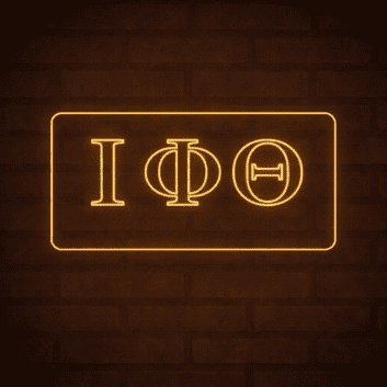 Iota Phi Theta ΙΦΘ LED Neon Sign Celebrating Brotherhood and Leadership