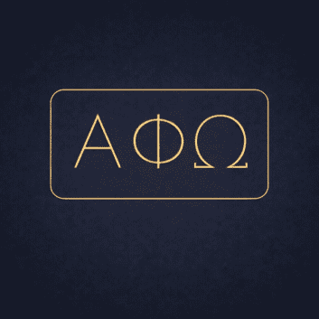 Alpha Phi Omega ΑΦΩ LED Neon Sign Celebrating Leadership, Friendship, and Service