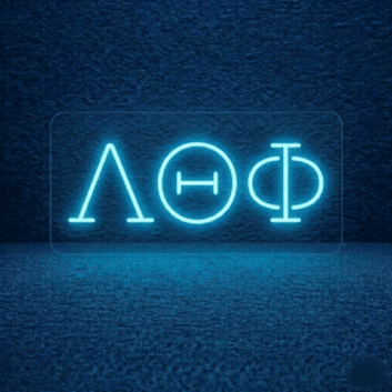 Lambda Theta Phi ΛΘΦ LED Neon Sign Celebrating Brotherhood and Unity