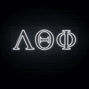 Lambda Theta Phi ΛΘΦ LED Neon Sign Celebrating Brotherhood and Culture