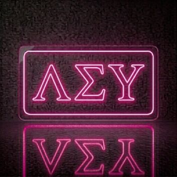 Lambda Sigma Upsilon ΛΣΥ LED Neon Sign Celebrating Brotherhood and Culture