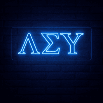 Lambda Sigma Upsilon ΛΣΥ LED Neon Sign Celebrating Brotherhood and Culture