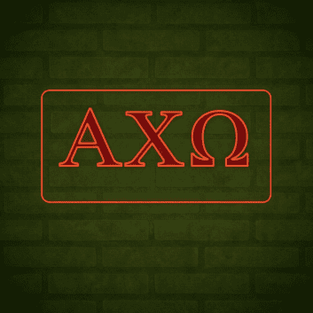 Alpha Chi Omega ΑΧΩ LED Neon Sign Celebrating Sisterhood and Empowerment
