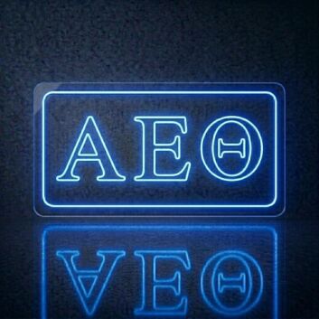 Alpha Epsilon Phi ΑΕΦ LED Neon Sign Celebrating Sisterhood and Unity