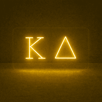 Kappa Delta ΚΔ LED Neon Sign Celebrating Sisterhood and Confidence