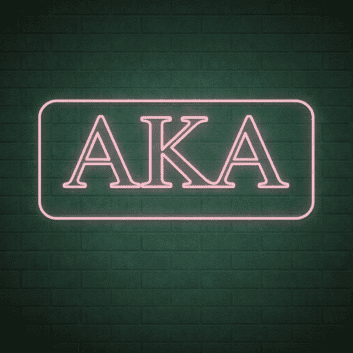 Alpha Kappa Alpha ΑΚΑ LED Neon Sign Celebrating Sisterhood and Leadership