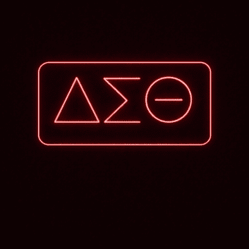 Delta Sigma Theta ΔΣΘ LED Neon Sign Celebrating Sisterhood and Service