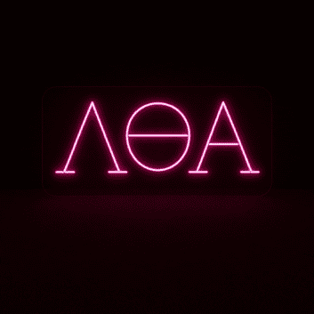 Lambda Theta Alpha ΛΘΑ LED Neon Sign Celebrating Sisterhood and Unity