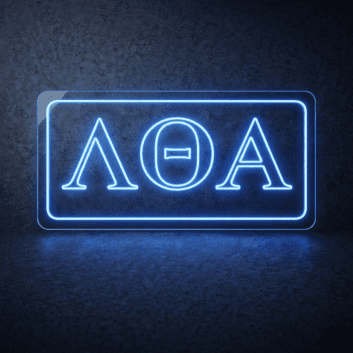 Lambda Theta Alpha ΛΘΑ LED Neon Sign Celebrating Sisterhood and Culture