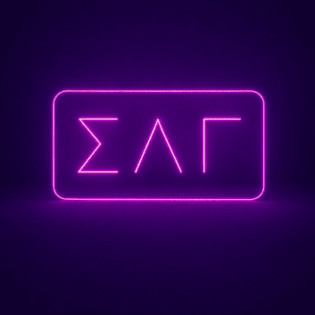 Sigma Lambda Gamma ΣΛΓ LED Neon Sign Celebrating Sisterhood and Community