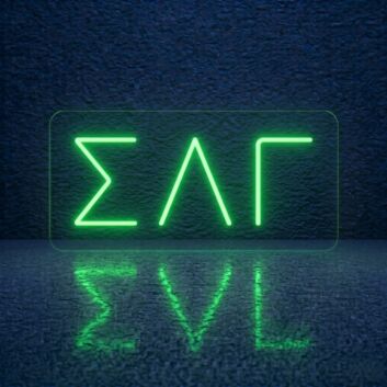 Sigma Lambda Gamma ΣΛΓ LED Neon Sign Celebrating Sisterhood and Community