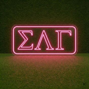 Sigma Lambda Gamma ΣΛΓ LED Neon Sign Celebrating Sisterhood and Empowerment