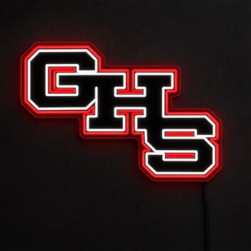 Custom Ridgerunner and GHS LED Neon Sign Set, 30-Inch Pair