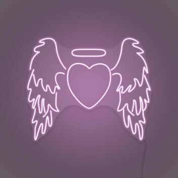 Angel Heart LED Neon Sign
