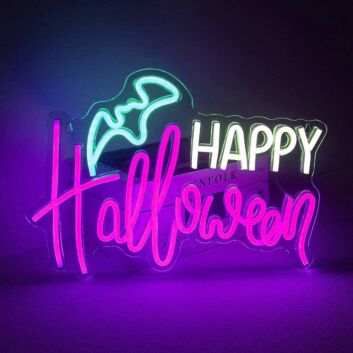 Happy Halloween Neon Sign