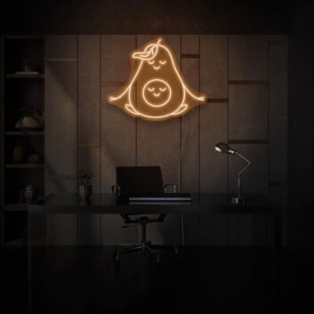 Meditating Avocado LED Neon Sign