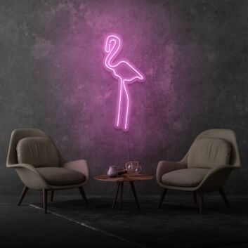 Flamingo room neon sign