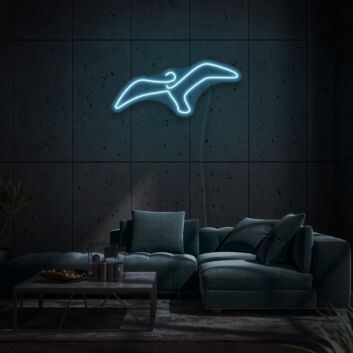 Minimalist Seagull LED Light Sign