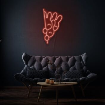 Peeking Bunny LED Neon Sign
