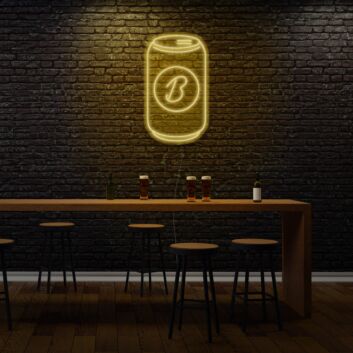 Beer Can Neon A Toast to Casual Drinks