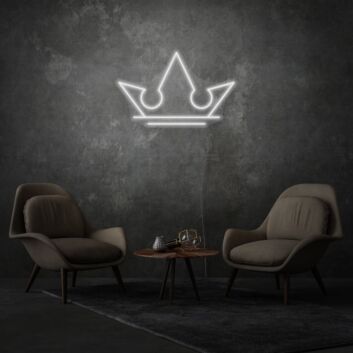 Royal Crown Neon Elegance and Regal Charm