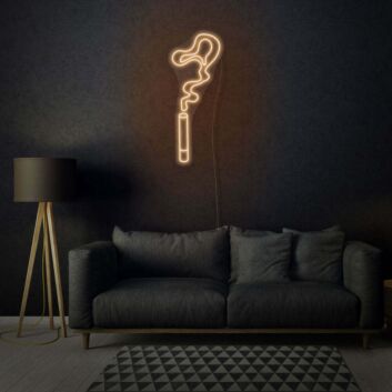 Cigarette Smoke Neon Edgy and Atmospheric