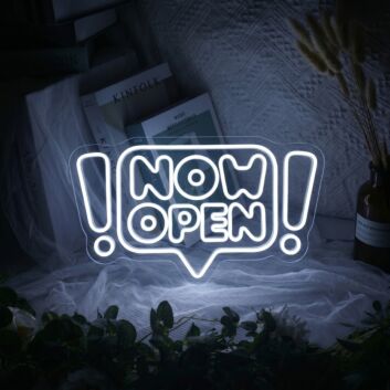Customize Now Open Neon Writing in Comic Cloud Playful and Inviting
