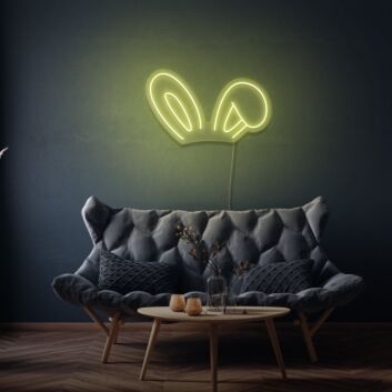 Bunny Ears Neon Playful and Cute