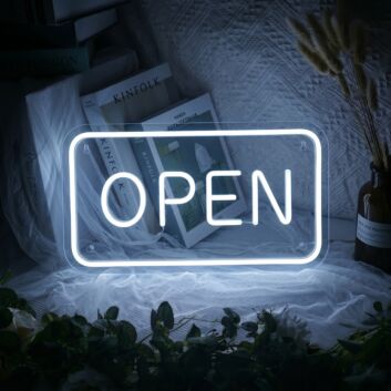 Customize Open Neon Sign Inviting and Accessible