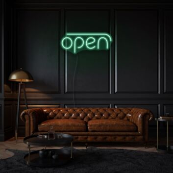 Customize Open Neon Sign Inviting and Accessible