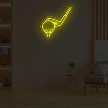 Golf Neon Tee Off to Leisure and Sport
