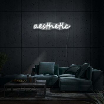 Aesthetic Cursive Neon Modern and Chic Design