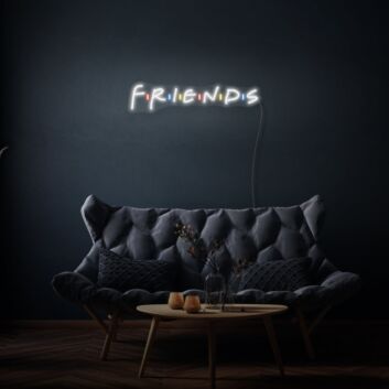 Friends Neon Sign Celebrating Friendship and Togetherness