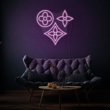 Vintage Flowers Neon Sign Nostalgic Floral Elegance