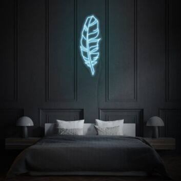 Feather Neon Art Delicate and Ethereal Beauty