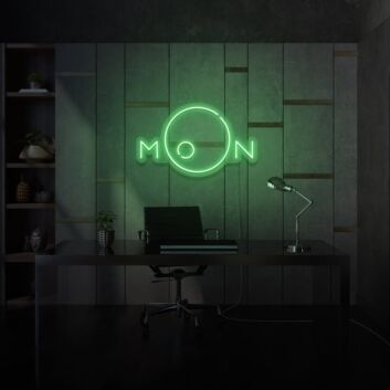 Moon Custom Made Neon Light Lunar Beauty and Mystery