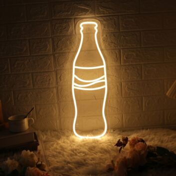 Coca Cola Bottle Neon Light Iconic Brand Glowing