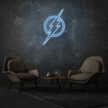 Superhero Neon Sign Celebrating Iconic Characters and Virtues